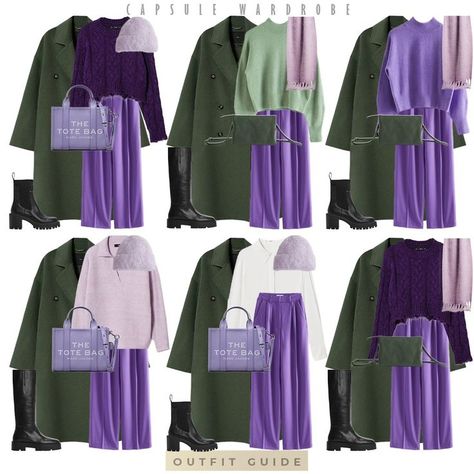 Hello, beauties! This casual capsule is made in an unusual combination of green and purple colors! Write in the comments which color you like best!
Click on my post and start shopping!
Follow me for more looks! Green And Purple Outfit, Purple Color Combinations, Oversized Wool Coat, Purple Outfit, Purple Outfits, Capsule Outfits, Wardrobe Outfits, Wool Coat, Green And Purple