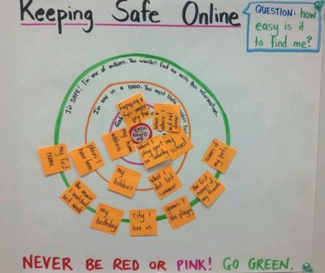 Another visual activity to help teach about online safety. It is important for elementary students to understand their personal information should be keep safe. Online Safety Activities, Internet Safety Lessons, Internet Safety Activities, Digital Citizenship Lessons, Social Media Safety, Digital Citizen, Digital Safety, Middle School Counseling, Guidance Lessons