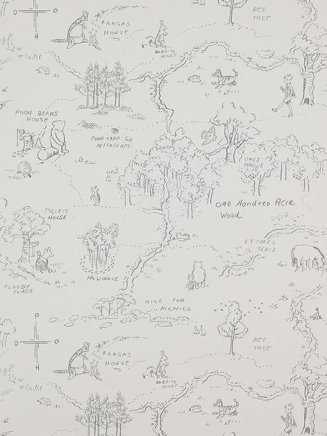 Safari Wallpaper Nursery, Winnie The Pooh Background, Chevron Pattern Wallpaper, Grey And White Wallpaper, Jane Churchill, Winnie The Pooh Nursery, Safari Wallpaper, Winnie The Pooh Pictures, Goku Wallpaper