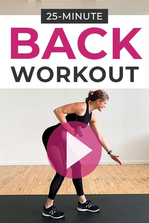 Grab your dumbbells and start sculpting a strong back with this guided BACK WORKOUT video! Perfect for busy women who are strength training at home! Best Back Exercises For Women, Back Exercises Women, Back Exercises For Women, Leg And Back Workout, Boredom Eating, Best Back Exercises, Exercises Women, Strength Training At Home, Dumbbell Back Workout