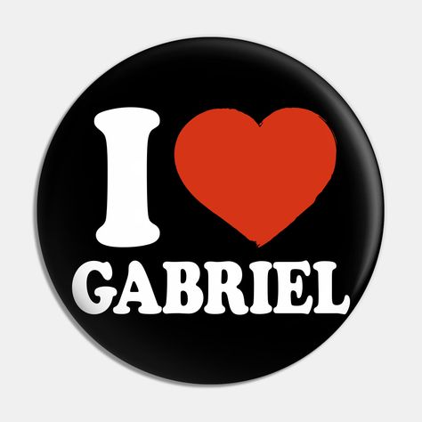 I Love Gabriel. I Heart Gabriel.Red Heart Valentine's Day Gabriel Name Gift for Gabriel Lover. -- Choose from our vast selection of pins to match with your desired size to make the perfect custom pin. Pick your favorite: Movies, TV Shows, Art, and so much more! Available in small and large. Perfect to wear or to decorate your bag or backpack with. Savannah Name, Michael Name, Jasper Name, Gus Fring, Christmas Messages, Name Design, Name Gifts, Kids Magnets, Case Stickers