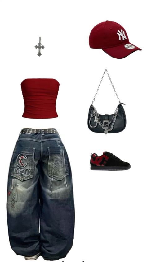 #y2k #y2kaesthetic #fyp #fypシ #outfits Street Style Outfits Casual, 00s Mode, Outfit Inspo Casual, Populaire Outfits, Trendy Outfits For Teens, Kleidung Diy, 2000s Fashion Outfits, Ținută Casual, Mein Style