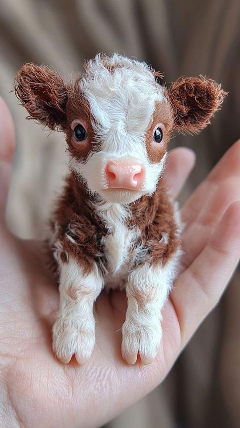 Miniature Cows, Small Cow, Mini Cows, Baby Highland Cow, Fluffy Cows, Cow Pictures, Cute Small Animals, Highland Cows