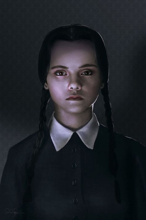 Wednesday Addams by mafaka on DeviantArt Los Addams, Charles Addams, Addams Family Wednesday, Mark Ryden, Adams Family, Audrey Kawasaki, The Addams Family, 90s Movies, Christina Ricci