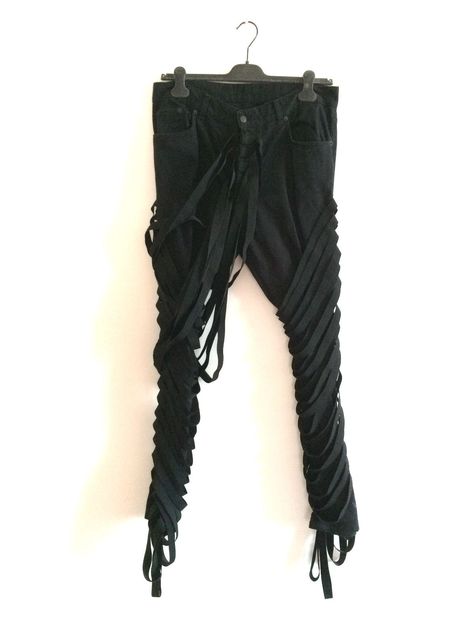 Helmut Lang Andro Fashion, Helmut Lang Archive, Helmut Lang Jeans, Helmet Lang, Punk Pants, Boho Goth, Men's Clothes, Hard Candy, Post Apocalyptic