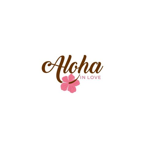 Design #3 by ⭐️ star.desinz ⭐️ | Hawaii Focused Logo Design for the Wedding Market Hawaiian Logo Design Ideas, Hawaii Logo Design, Hibiscus Logo Design, Tropical Logo Design, Hawaiian Logo, Market Logo Design, Hawaii Logo, Handwritten Logo Design, Focus Logo