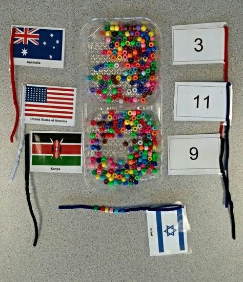 Around The World Math Activities, Around The World Preschool Activities, Preschool Around The World, Around The World Crafts For Kids, Camping Theme Preschool, Preschool Fine Motor Skills, Number Practice, Olympics Activities, Around The World Theme