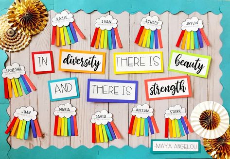 Kindness Door, Diversity Display, Diversity Bulletin Board, Hallway Bulletin Boards, February Bulletin Boards, Rainbow Bulletin Boards, March Bulletin Board, Diversity Poster, Summer Bulletin Boards