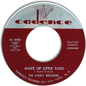 cadence records 45 | Classic Rockabilly/Retro 45: The Everly Brothers--Wake Up Little Susie ... The Everly Brothers, 1950s Music, Everly Brothers, 1960s Music, Recording Studio Design, Old Records, Maybe Tomorrow, 45 Rpm Record, Classic Rock And Roll