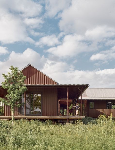 2024 RDAA | Custom Period or Vernacular House | Roam Ranch | Baldridge Architects - Residential Design Vernacular House, Warm Industrial, Funky House, Colorado House, Gum Tree, Steel Columns, Vernacular Architecture, Workshop Ideas, Exterior Details