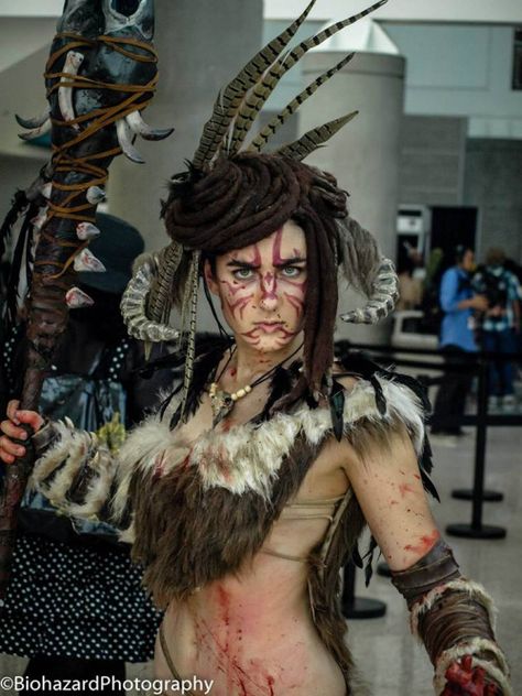 hiddenskyrim: “Skyrim Cosplay ” Forsworn Cosplay, Skyrim Forsworn, Skyrim Costume, Viking Halloween Costume, Skyrim Armor, Viking Makeup, Vikings Halloween, Amazons Women Warriors, Skyrim Cosplay