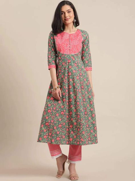 td {border: 1px solid #ccc;}br {mso-data-placement:same-cell;} td {border: 1px solid #ccc;}br {mso-data-placement:same-cell;} Green Pink Flower Print Kurta Work-Flower Print Color-Pink Fabric-Cotton Calf Length 3/4 Sleeves, Round neck Care-Hand Wash Shipping-Ships in 2-3 Weeks Printed Kurtis, Pink Flower Print, Tunics Online, Vintage Inspired Dresses, Suit Designs, Indian Ethnic Wear, Pink Fabric, Kurti Designs, Newest Trends