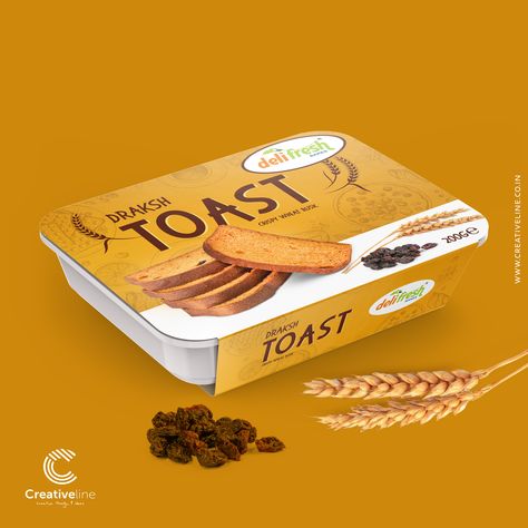 Rusks Packaging Ideas, Rusk Packaging Design, Rusk Packaging, Toast Packaging, Pav Recipe, Drinks Packaging, Bakery Interior, Zbrush Character, Product Packaging Design