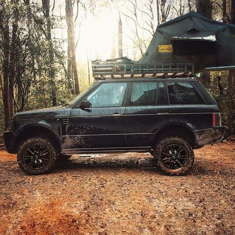 Land Rover Camping, Range Rover Off Road, Range Rover Black, Range Rover Car, Suv Camper, Off Road Camping, Range Rover Hse, Land Rover Discovery 2, Range Rover Vogue