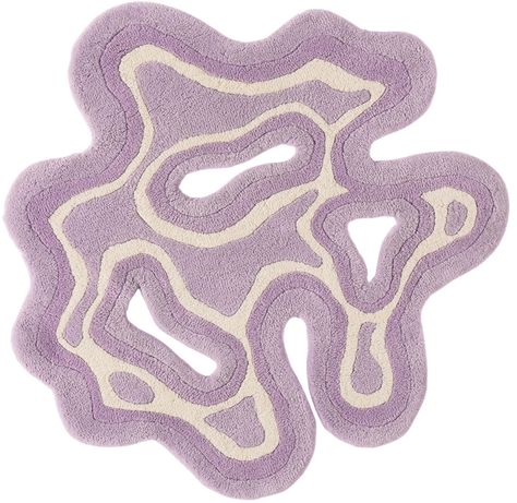 Find Mush Studios Exclusive Purple & White Small Valley Rug on Editorialist. Handcrafted tufted New Zealand wool rug in tones of purple and white. Raised graphic and cutouts throughout. H36 x D36 Supplier color: Wisteria Room Kids, Wool Handmade, Handmade Area Rugs, Hand Tufted Rugs, Rug Carpet, Rug Store, Tufted Rug, Custom Rugs, Home Bedroom