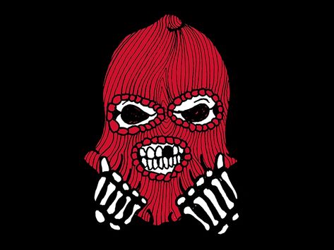 Ski Mask Skull by Corey Thomas on Dribbble Thug Motivation, Mask Drawing, Badass Aesthetic, Bad Boy Aesthetic, Oc Drawings, Mask Girl, Cartoons Png, Hd Phone Wallpapers, Skull Drawing