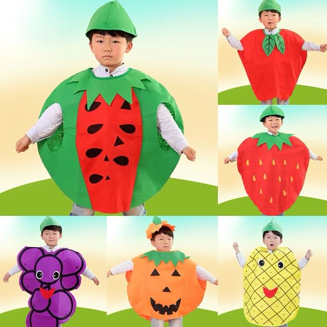 Fruit Fancy Dress, Vegetable Costumes, Superhero Fancy Dress, Fancy Halloween Costumes, Fruit Costumes, Full Body Costumes, Food Costumes, Up Costume, Superhero Kids