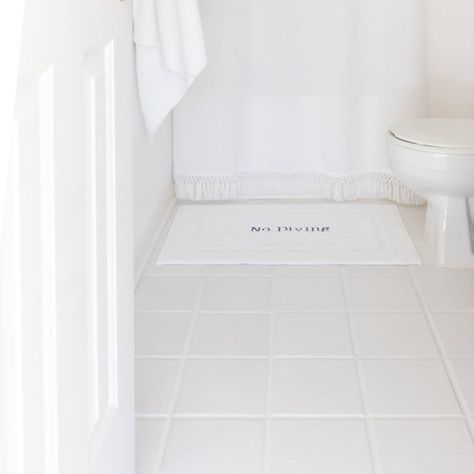 Grey Grout Bathroom, Mapei Grout Colors, Large White Tiles, Tile Grout Color, Grout Colors, Floor Tile Grout, Grout Stain, White Grout, Unsanded Grout