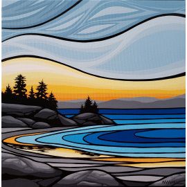 Art Village, Landscape Quilts, Canadian Art, Landscape Drawings, Abstract Landscape Painting, Surf Art, Art Inspiration Painting, Art Painting Acrylic, Painting Art Projects