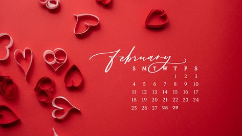 20 FREE FEBRUARY 2024 DESKTOP CALENDAR BACKGROUNDS (EASY DOWNLOAD) - Nikki's Plate February Desktop Wallpaper, Calendar Background, Fresh Beginnings, Calendar Download, Computer Backgrounds, Desktop Calendar, 2024 Calendar, Computer Desktop, Spring Sign