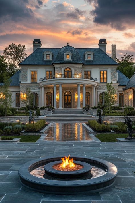 40 Stunning Barn Style Houses French Style Barndominium, Victorian Hotel Exterior, Colonial Mansion Exterior, Chateau Style Homes, Modern Mansion Exterior, Farm Mansion, Victorian House Exterior, French Country Mansion, Castle House Modern