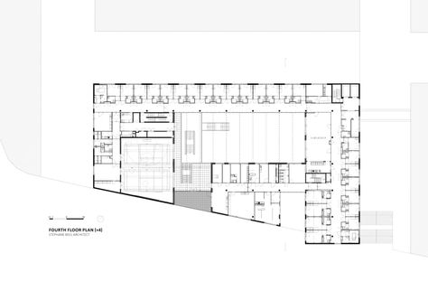 Stéphane Beel Architects, Luca Beel · University Psychiatric Centre Psychiatric Hospital Floor Plan, Hospital Floor Plan, Ku Leuven, Psychiatric Ward, Psychiatric Hospital, Mental Hospital, Therapy Room, Room Planning, Master Plan