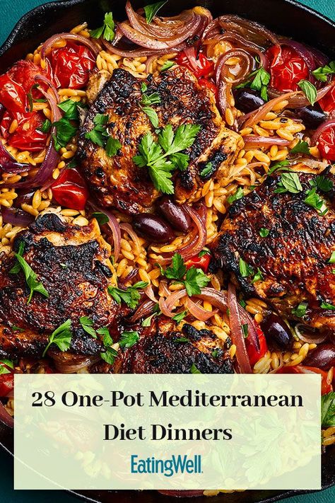 Mediterranean Diet Recipes Dinners Slow Cooker Greek Chicken, One Pot Mediterranean Chicken, Mediterranean Stew Crock Pot, Mediterranean Chicken Soup Recipe, One Pan Mediterranean Chicken, Instapot Mediterranean Recipes, Mediterranean Dutch Oven Recipes, Crockpot Mediterranean Soup Recipes, Mediterranean Diet Steak Recipes