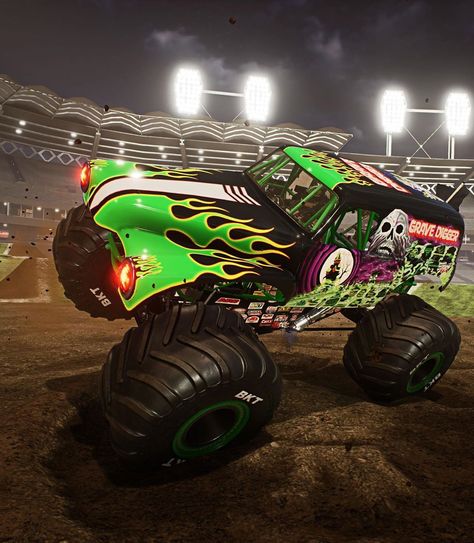 Monster Jam Aesthetic, Monster Truck Aesthetic, Gravedigger Monster Truck, Jamming Aesthetic, Monster Truck Art, Letterhead Logo, Demo Derby, Truck Icon, Grave Digger