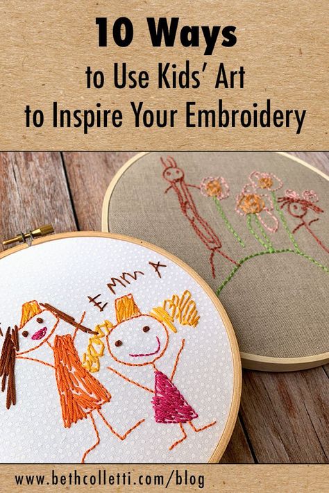 Hand Embroidered Gifts, Inspiration Crafts, Embroidered Onesie, Homeschool Crafts, Childrens Artwork, Embroidery Cards, Childrens Drawings, Embroidery Transfers, Embroidered Gifts