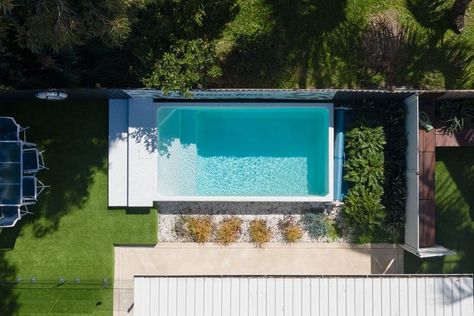 Concrete Plunge Pool, Cocktail Pools, Pool Plumbing, Concrete Swimming Pool, Deck Pool, Pools Backyard Inground, Plunge Pools, Stock Tank Pool, Mini Pool