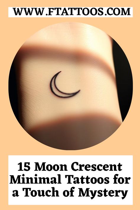 Gradient Moon Tattoo, Sun Moon Minimal Tattoo, Moon Goddess Tattoos For Women, Small Moon Tattoos For Women, Minimal Moon Tattoo, Moon Tattoo Minimalist, Crescent Moon Tattoo Design, Moonchild Tattoo, Small Crescent Moon Tattoo