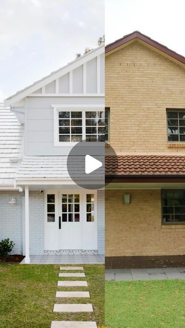 THREE BIRDS RENOVATIONS on Instagram: "She was a real plain Jane when we first got our hands on her, but we knew she had so much potential ... and with a Hamptons-inspired vision 🌴 nothing shouts ‘Hamptons’ like horizontal cladding.

We used @jameshardieau Stria Cladding to add detail to the top storey of the house and @jamieshardieau Axent Trim to the existing windows to make them pop and give them some bulk ✨

🏠 Three Birds House 11 - Colour Me Hamptons 

#house11 #colourmehamptons #hamptons #cladding #greyhouse #greypaint #ad" Cladding Around Windows, Stria Cladding, Horizontal Cladding, Birds House, Three Birds Renovations, Plain Jane, Three Birds, Grey Paint, Renovation Ideas