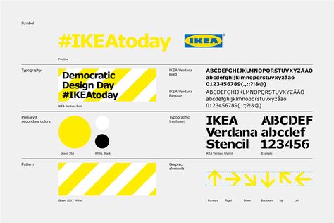 IKEA DEMOCRATIC DESIGN DAY on Behance Ikea Branding, Ikea Logo, Clever Logo Design, Retail Signage, Ikea Design, Primary And Secondary Colors, Design Identity, Magazine Layout Design, Vi Design