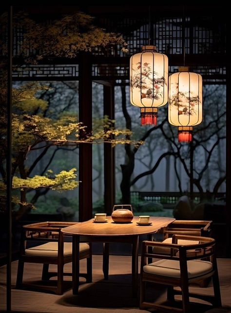 Snowskin Mooncake, Chinese Tea Room, Chinese Luxury, Chinese Tea House, Japan Vibes, Chinese Style Interior, Japanese Garden Landscape, Chinese House, Japanese Home Design