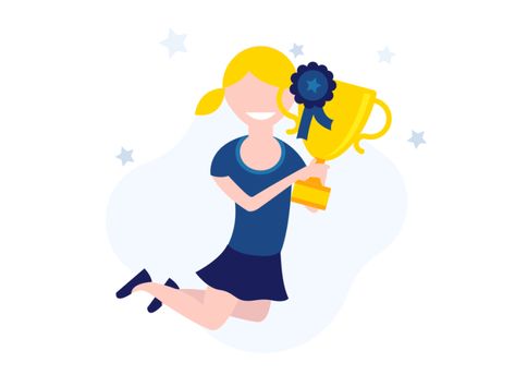 Success Animation by Conner Monseés Successful Man Aesthetic, Success Cartoon Images, Animation Motivation, Success Animation, Money Animation Gif, Success Gif Animation, Animation Principles Gif, Work Animation, Dribbble Illustration