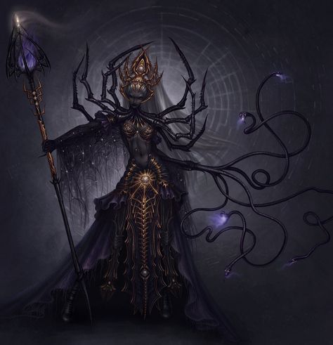 Drow Priestess of Lolth Unseelie Court, Hq Wallpaper, Half Drow, Spider Queen, Cosplay Inspiration, Evil Villains, Forgotten Realms, Gaming Stuff, Supernatural Beings