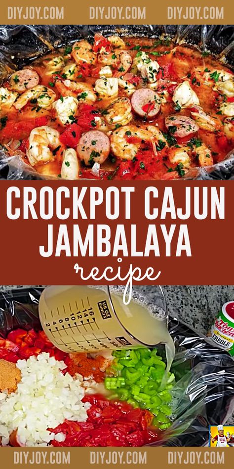 One Pot Dinner Ideas, Crockpot Jambalaya Recipe, Jambalaya Recipe Slow Cooker, Jambalaya Crockpot, Slow Cooker Jambalaya Recipe, Jambalaya Recipe Crockpot, Crockpot Cajun, Crockpot Jambalaya, Jambalaya Recipe Easy