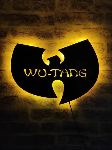 Wu Tang Clan Logo, Clan Logo, Cultura Hip Hop, Hip Hop Artwork, Diy Props, Lighting Logo, Wu Tang Clan, Hip Hop Art, Cool Wallpapers Cartoon