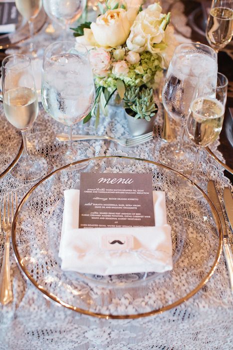 Wedding Place Settings, Santa Barbara Wedding, Small Intimate Wedding, Southern Weddings, Mod Wedding, Glamorous Wedding, Deco Table, Wedding Menu, Wedding Reception Decorations