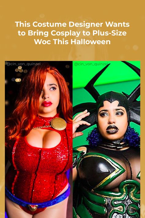 There's no shortage of female cosplayers on the internet, but plus-size WOC cosplayers making their own costumes for Halloween? That's an entirely different ballgame. Costumes For Halloween, Plus Size Cosplay, Costume Designer, Plus Size Fashion, Cool Style, The Internet, Outfit Inspirations, Hollywood, Bring It On