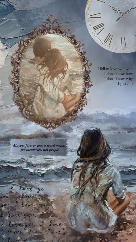 Maybe, forever was a word meant for memories, not people. #love #sea #memories #mirror #couple #romance #fyp #quotes #beach #shufflefyp #wallpaper #vintage #vibes #art #clock #time Maybe Forever Was Meant For Memories, Funky Tattoos, Art Clock, Couple Romance, Vibes Art, Wallpaper Vintage, Lost Love, A Word, Love Couple