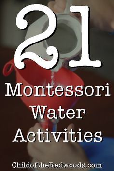 Let's get some Montessori water activities on your practical life shelf! This shelf can be either real or hypothetical... Water Learning Activities For Kids, Montessori Water Activities, Shelf Child, Practical Life Shelf, Water Activities Preschool, Montessori Resources, Montessori Kitchen, Homeschool Fun, Toddler Kitchen