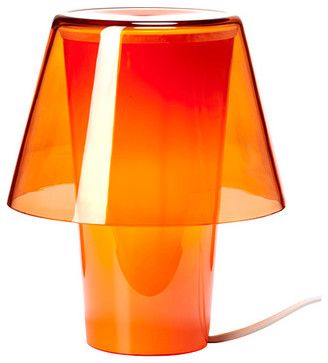 GAVIK Table Lamp Orange, Frosted Glass modern-table-lamps Ikea Table Lamp, Ikea Office Furniture, Orange Lighting, Lamp Ikea, Ikea Island, Deco Orange, Ikea Office, Orange Lamps, 70s Interior