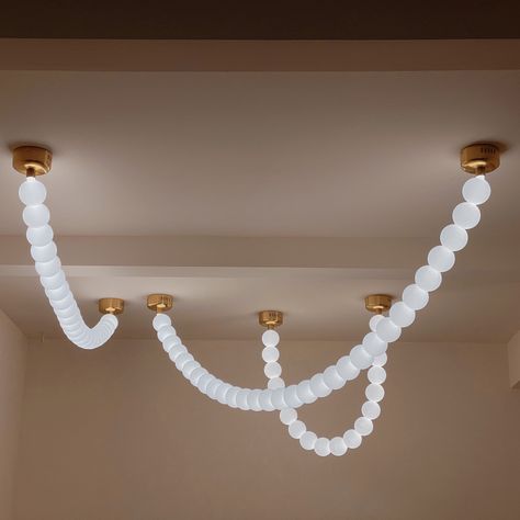 Necklace Chandelier, Unique Aesthetic, White Acrylics, Feel Special, Warm Light, Led Lamp, White Light, Warm White, Clear Acrylic