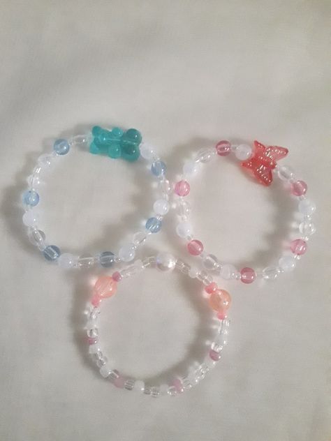 Gelang Beads, Manik Manik, Bead Charms Diy, Diy Bracelet Designs, Beads Bracelet Design, Diy Crafts Jewelry, Beaded Accessories, Diy Beads, Ring Bracelet