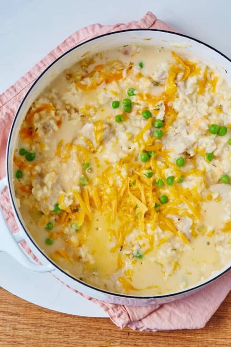 Post Image Dinner Ideas Dutch Oven, Creamy Chicken And Rice, Creamy Rice, Dutch Oven Recipes, Tater Tots, Chicken And Rice, Rice Casserole, Oven Recipes, Cooking Together