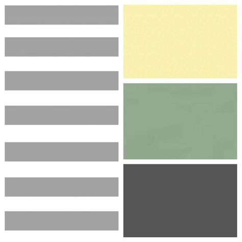 Color palette for baby boy's room: greys, soft white, pale yellow, and sage green Yellow Baby Room, Nursery Color Palette, Yellow Kids Rooms, Green Boys Room, Baby Room Boy, Boy Nursery Colors, Green Baby Room, Baby Boy Nursery Colors, Bedroom Plan