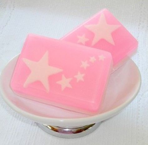 @ᗷᑌᗷᗷᒪEGᑌᑌᗰᗰᗰ Pink Soap, Soap Bars, Cold Process, Cold Process Soap, Pretty Pastel, Pink Love, Cute Food, Star Shape, Pink Aesthetic