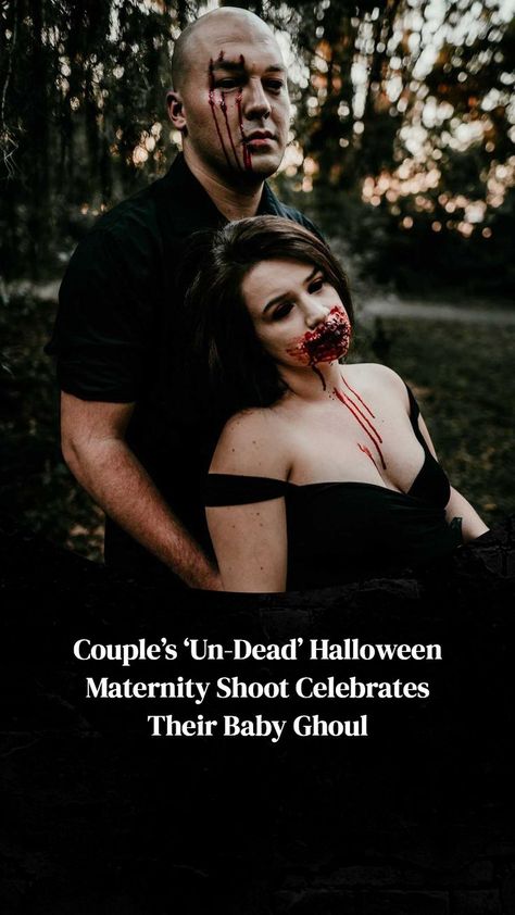 Photographer Samantha Martin has the internet feeling spooky with her amazing un-dead maternity photoshoot. Couple Shoot Ideas, Halloween Maternity, Maternity Couple, Pregnant Halloween, Pregnant Couple, Maternity Photoshoot, Ideas Halloween, Maternity Shoot, Couple Shoot