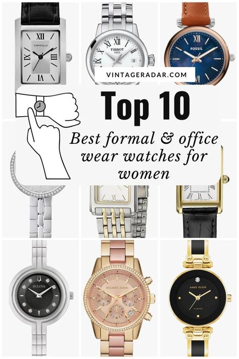 Top 10 Best Formal Watches for Women | Office Wear Watches for Women – Vintage Radar Women Watch Collection, Women Office Wear, Elegant Watches Women, Formal Office Wear, Colour Combinations Fashion, Wear Watch, Formal Office, Office Wear Women, Watches For Women